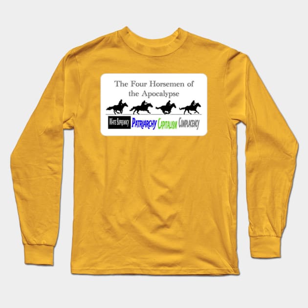 Four Horsemen of the Apocalypse - Sticker - Back Long Sleeve T-Shirt by SubversiveWare